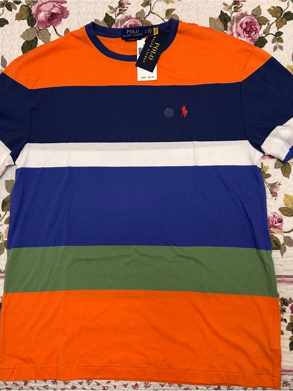Ralph Lauren Multi Color Tee Size S